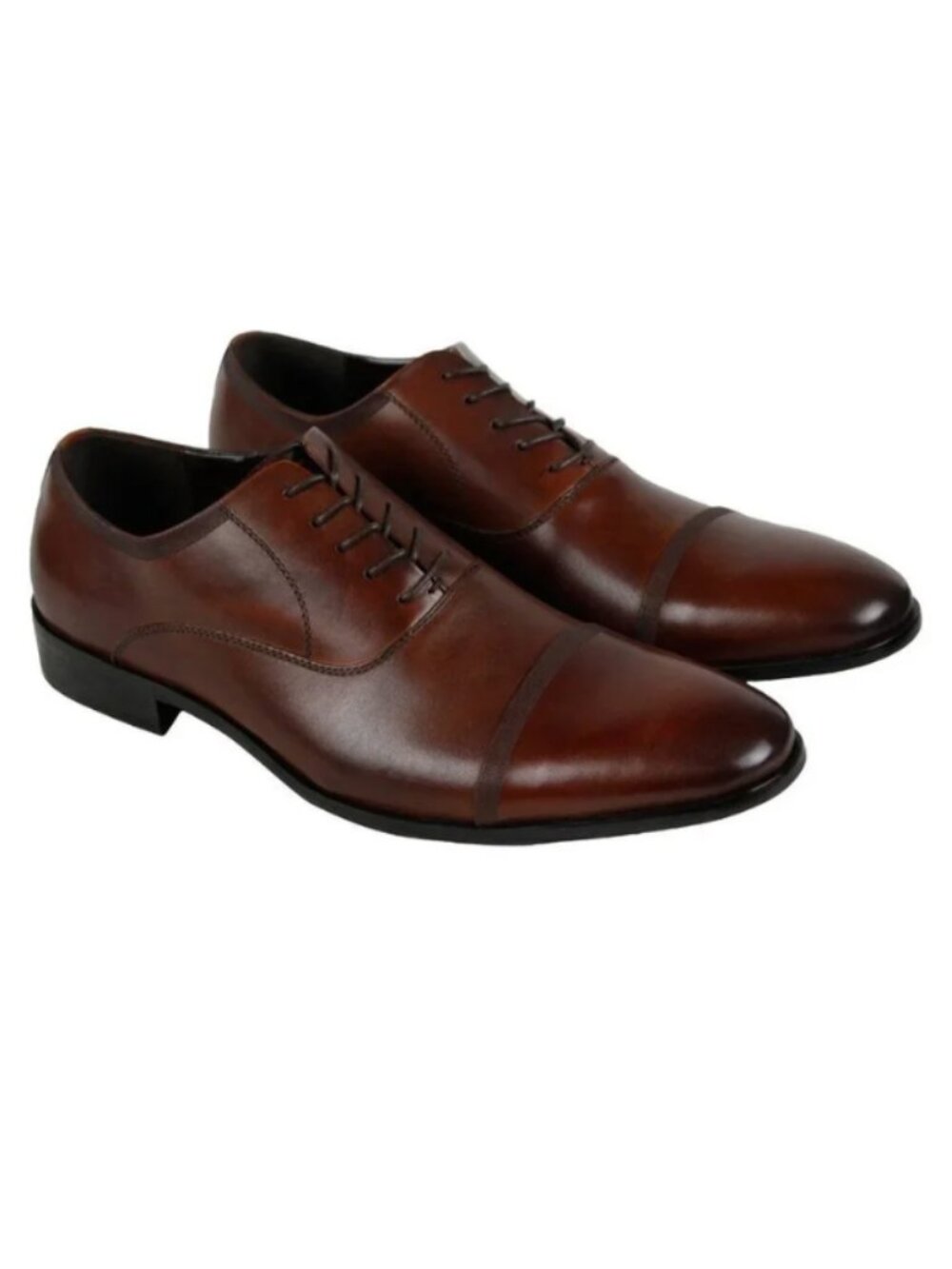 Kenneth Cole Reaction Deter Min Ed Brown Cap Toe Oxfords - Men's US 11 - w/ box